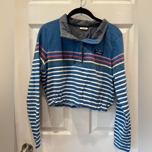 Vintage LL Bean cropped striped sweater